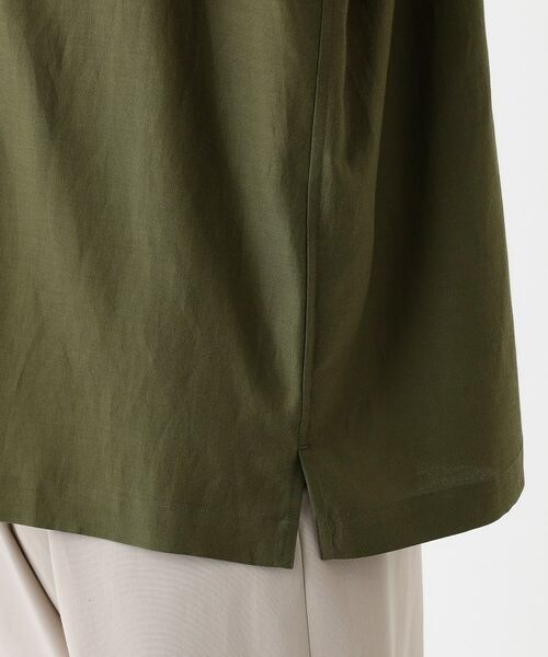 TAKEO KIKUCHI / タケオキクチ シャツ・ブラウス | 【THE FLAGSHIP】変形オープンカラー 半袖シャツ | 詳細7