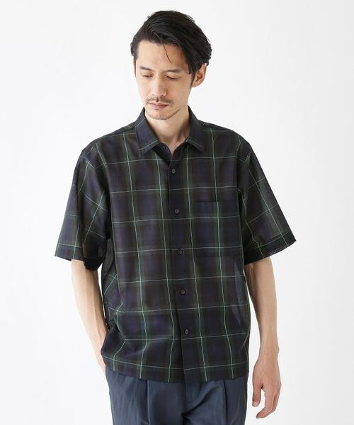 TAKEO KIKUCHI / タケオキクチ シャツ・ブラウス | 【THE FLAGSHIP】シアーチェック シャツ(ネイビー(294))