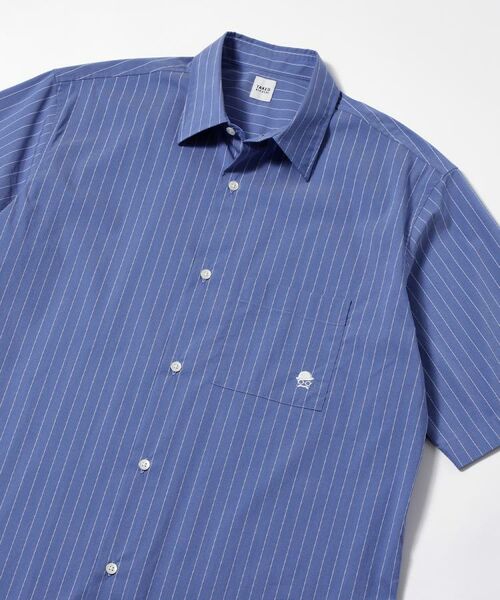 TAKEO KIKUCHI / タケオキクチ シャツ・ブラウス | 【LIMITED】ワンポイント刺繍 半袖シャツ(ブルー(392))