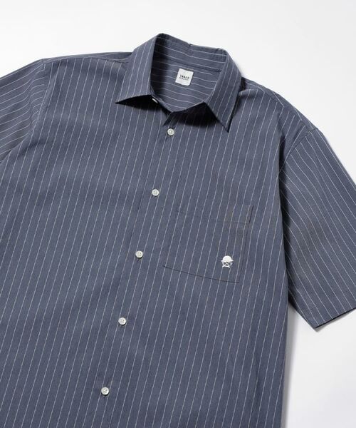 TAKEO KIKUCHI / タケオキクチ シャツ・ブラウス | 【LIMITED】ワンポイント刺繍 半袖シャツ(ネイビー(394))