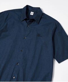 TAKEO KIKUCHI / タケオキクチ シャツ・ブラウス | 【LIMITED】ワンポイントロゴ刺繍 綿麻半袖シャツ