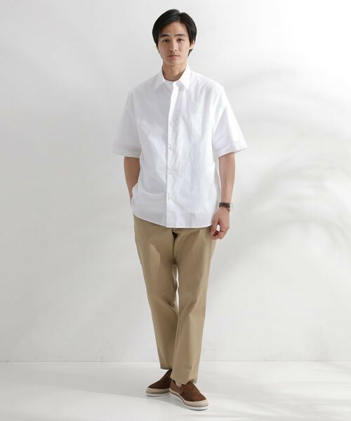 TAKEO KIKUCHI / タケオキクチ シャツ・ブラウス | 【LIMITED】ワンポイントロゴ刺繍 綿麻半袖シャツ | 詳細11