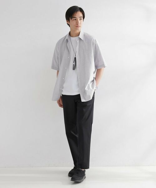 TAKEO KIKUCHI / タケオキクチ シャツ・ブラウス | 【LIMITED】ワンポイントロゴ刺繍 綿麻半袖シャツ | 詳細18