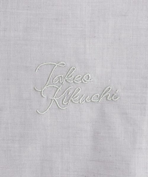 TAKEO KIKUCHI / タケオキクチ シャツ・ブラウス | 【LIMITED】ワンポイントロゴ刺繍 綿麻半袖シャツ | 詳細19