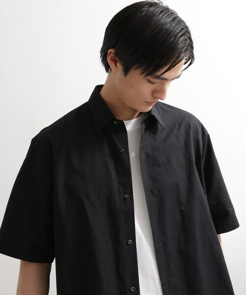 TAKEO KIKUCHI / タケオキクチ シャツ・ブラウス | 【LIMITED】ワンポイントロゴ刺繍 綿麻半袖シャツ | 詳細20