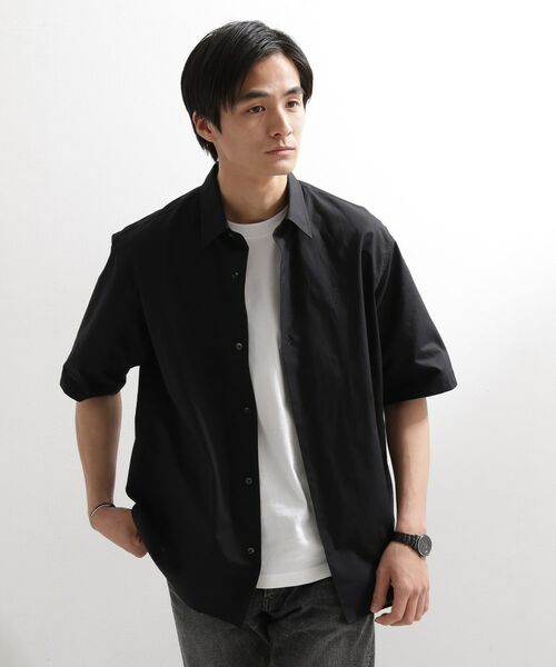 TAKEO KIKUCHI / タケオキクチ シャツ・ブラウス | 【LIMITED】ワンポイントロゴ刺繍 綿麻半袖シャツ | 詳細21