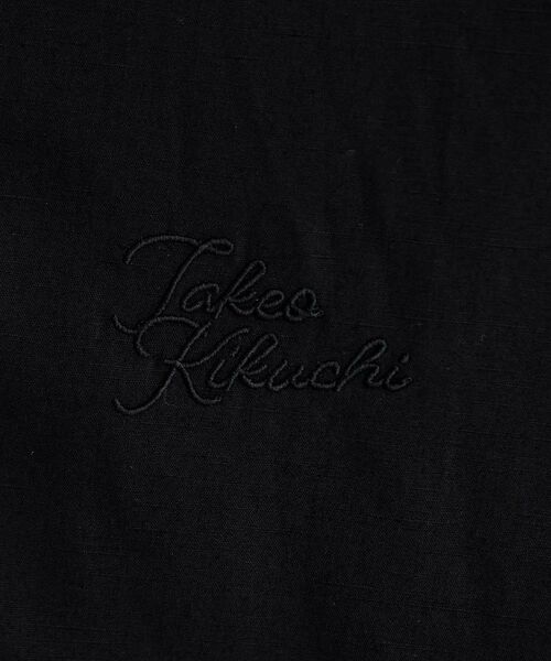TAKEO KIKUCHI / タケオキクチ シャツ・ブラウス | 【LIMITED】ワンポイントロゴ刺繍 綿麻半袖シャツ | 詳細23