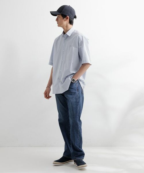 TAKEO KIKUCHI / タケオキクチ シャツ・ブラウス | 【LIMITED】ワンポイントロゴ刺繍 綿麻半袖シャツ | 詳細26