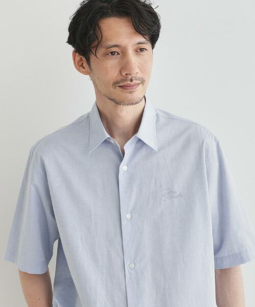 TAKEO KIKUCHI / タケオキクチ シャツ・ブラウス | 【LIMITED】ワンポイントロゴ刺繍 綿麻半袖シャツ | 詳細28