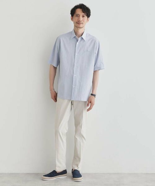 TAKEO KIKUCHI / タケオキクチ シャツ・ブラウス | 【LIMITED】ワンポイントロゴ刺繍 綿麻半袖シャツ | 詳細29