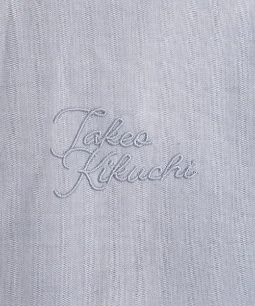 TAKEO KIKUCHI / タケオキクチ シャツ・ブラウス | 【LIMITED】ワンポイントロゴ刺繍 綿麻半袖シャツ | 詳細30