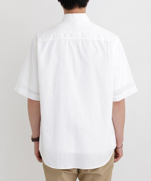 TAKEO KIKUCHI / タケオキクチ シャツ・ブラウス | 【LIMITED】ワンポイントロゴ刺繍 綿麻半袖シャツ | 詳細4