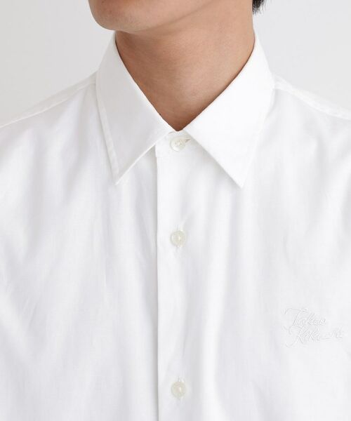 TAKEO KIKUCHI / タケオキクチ シャツ・ブラウス | 【LIMITED】ワンポイントロゴ刺繍 綿麻半袖シャツ | 詳細5