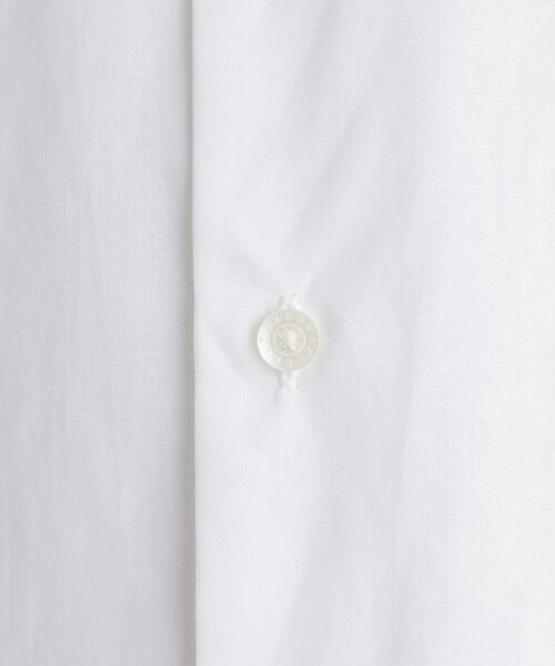 TAKEO KIKUCHI / タケオキクチ シャツ・ブラウス | 【LIMITED】ワンポイントロゴ刺繍 綿麻半袖シャツ | 詳細8