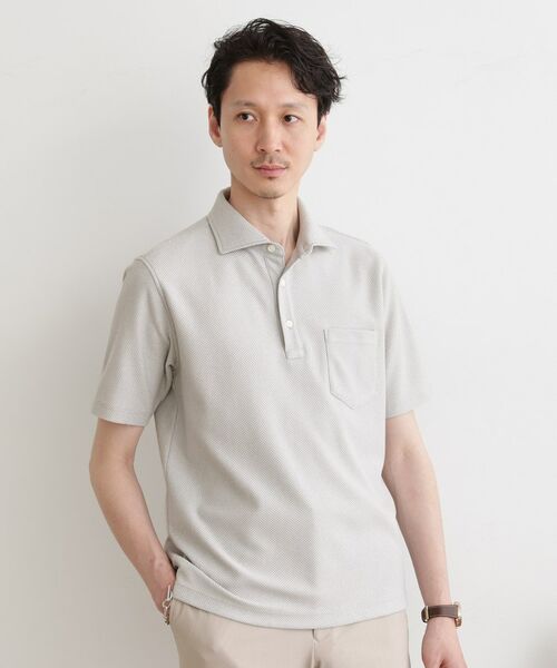 TAKEO KIKUCHI / タケオキクチ ポロシャツ | 【尾州織】メランジメッシュ ポロシャツ | 詳細11