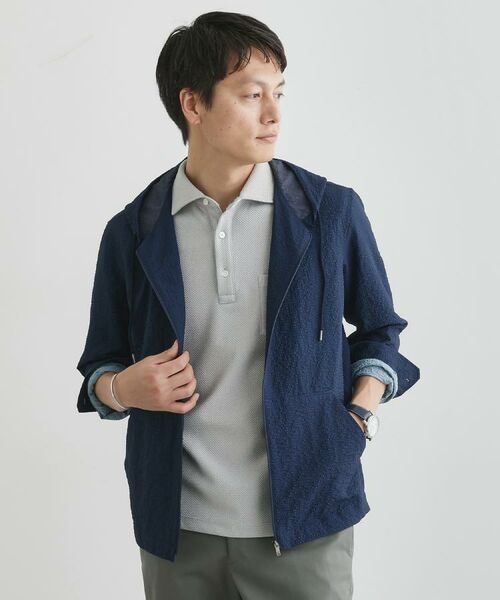 TAKEO KIKUCHI / タケオキクチ ポロシャツ | 【尾州織】メランジメッシュ ポロシャツ | 詳細13