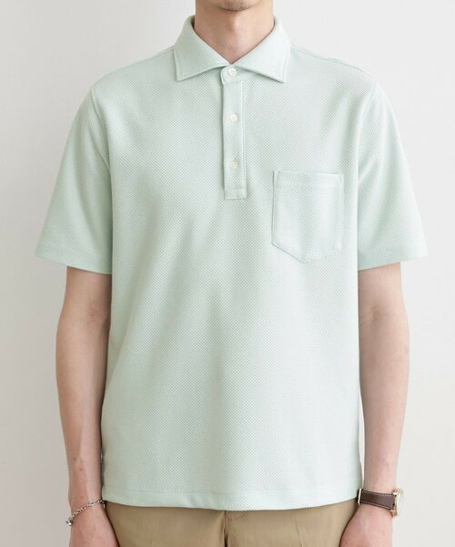 TAKEO KIKUCHI / タケオキクチ ポロシャツ | 【尾州織】メランジメッシュ ポロシャツ | 詳細2