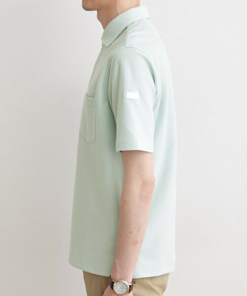 TAKEO KIKUCHI / タケオキクチ ポロシャツ | 【尾州織】メランジメッシュ ポロシャツ | 詳細3