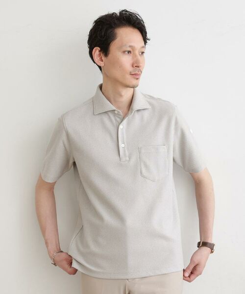 TAKEO KIKUCHI / タケオキクチ ポロシャツ | 【尾州織】メランジメッシュ ポロシャツ | 詳細9