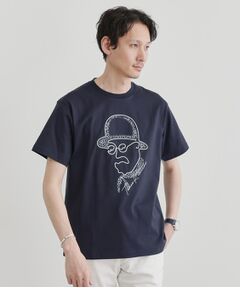 TAKEO KIKUCHI / タケオキクチ Tシャツ | 【Sサイズ～】フェイスロープ刺繍 天竺Tシャツ