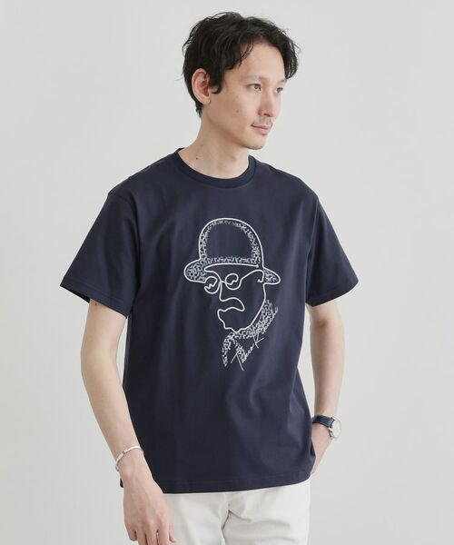 TAKEO KIKUCHI/タケオキクチ 【Sサイズ~】フェイスロープ刺繍 天竺Tシャツ ネイビー(094) 01(S) TAKEO KIKUCHI/タケオキクチ 【Sサイズ~】フェイスロープ刺繍 天竺Tシャツ ネイビー(094) 01(S)