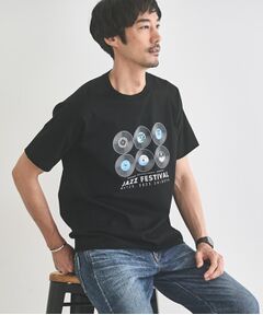 TAKEO KIKUCHI / タケオキクチ Tシャツ | レコードプリント 天竺 Tシャツ