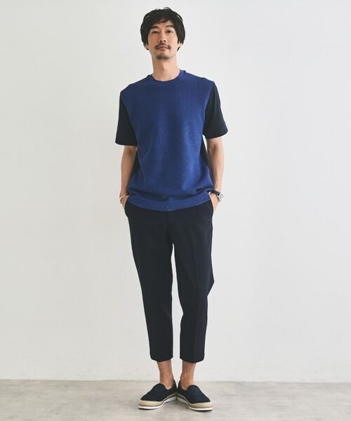 TAKEO KIKUCHI / タケオキクチ カットソー | テクスチャーニット コンビ カットソー | 詳細15