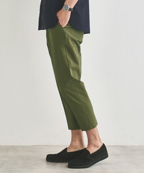 TAKEO KIKUCHI / タケオキクチ ショート・ハーフ・半端丈パンツ | サッカーストライプ サイドゴアウエスト 8分丈 パンツ | 詳細10