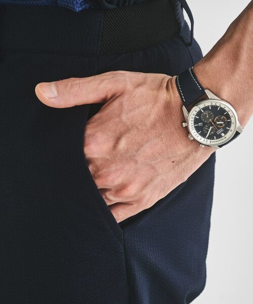 TAKEO KIKUCHI / タケオキクチ ショート・ハーフ・半端丈パンツ | サッカーストライプ サイドゴアウエスト 8分丈 パンツ | 詳細7