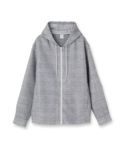 TAKEO KIKUCHI / タケオキクチ パーカー | 【軽羽織】カラミ織り フード羽織りシャツ | 詳細1
