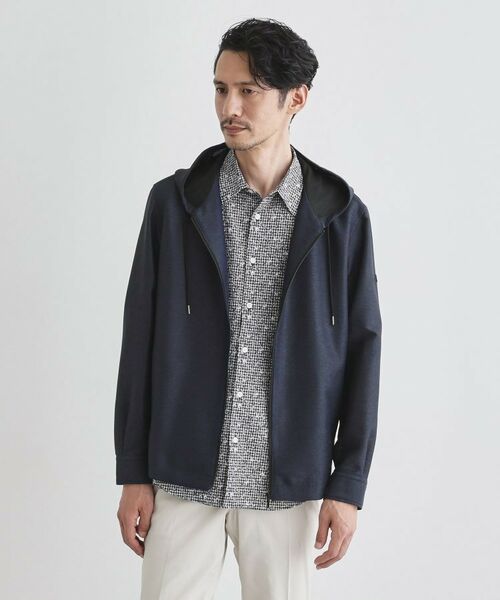 TAKEO KIKUCHI / タケオキクチ パーカー | 【軽羽織】カラミ織り フード羽織りシャツ | 詳細11