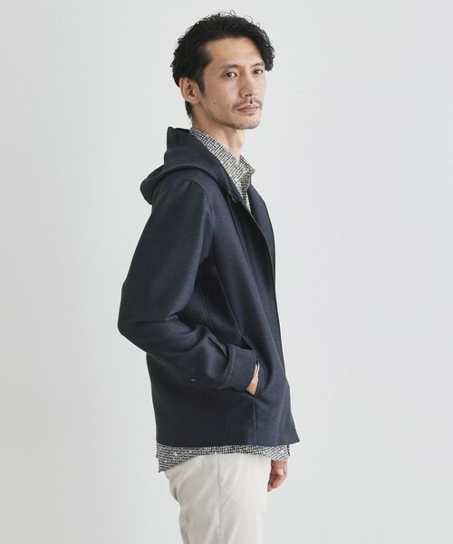 TAKEO KIKUCHI / タケオキクチ パーカー | 【軽羽織】カラミ織り フード羽織りシャツ | 詳細12