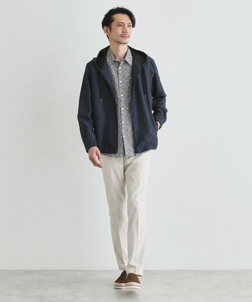 TAKEO KIKUCHI / タケオキクチ パーカー | 【軽羽織】カラミ織り フード羽織りシャツ | 詳細13