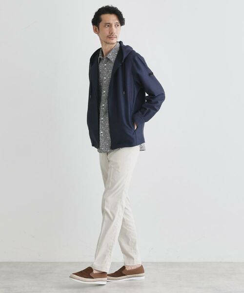 TAKEO KIKUCHI / タケオキクチ パーカー | 【軽羽織】カラミ織り フード羽織りシャツ | 詳細14