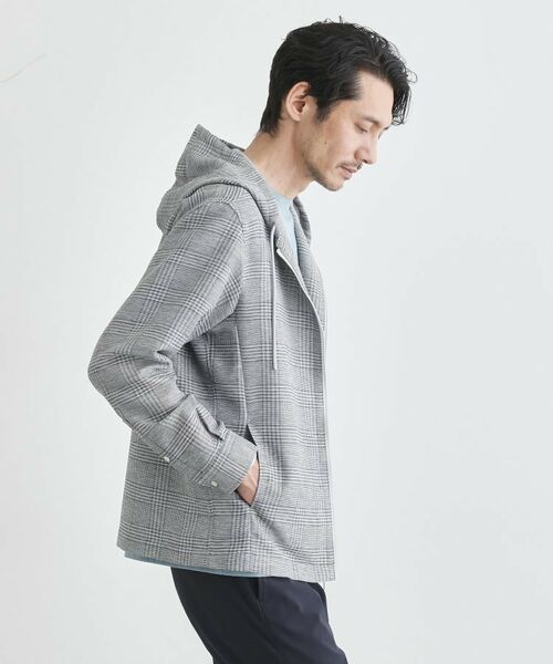 TAKEO KIKUCHI / タケオキクチ パーカー | 【軽羽織】カラミ織り フード羽織りシャツ | 詳細17