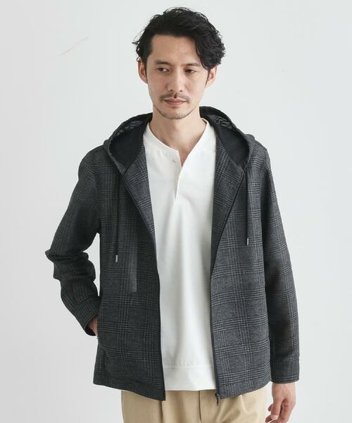 TAKEO KIKUCHI / タケオキクチ パーカー | 【軽羽織】カラミ織り フード羽織りシャツ | 詳細27