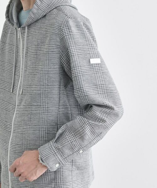 TAKEO KIKUCHI / タケオキクチ パーカー | 【軽羽織】カラミ織り フード羽織りシャツ | 詳細6