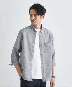 TAKEO KIKUCHI / タケオキクチ シャツ・ブラウス | 【Sサイズ～】カラミ織り 7分袖シャツ