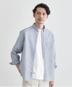 TAKEO KIKUCHI / タケオキクチ シャツ・ブラウス | 【Sサイズ～】カラミ織り 7分袖シャツ