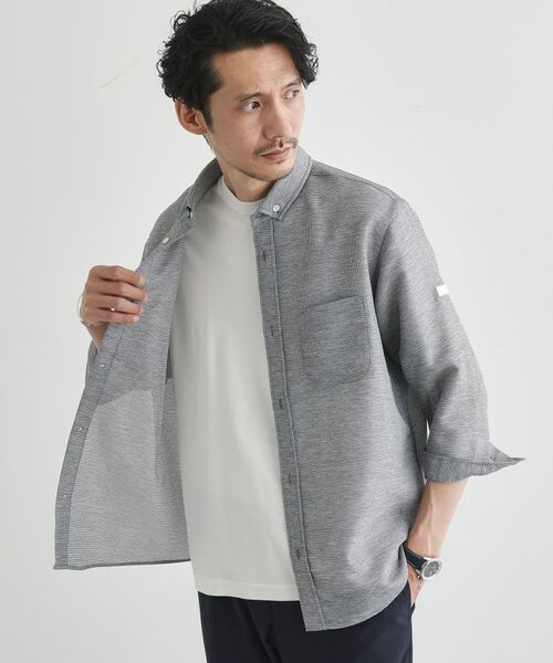 TAKEO KIKUCHI / タケオキクチ シャツ・ブラウス | 【Sサイズ～】カラミ織り 7分袖シャツ | 詳細10