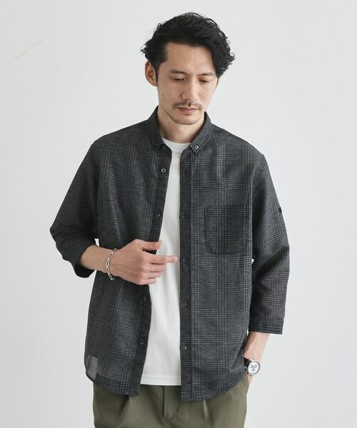 TAKEO KIKUCHI / タケオキクチ シャツ・ブラウス | 【Sサイズ～】カラミ織り 7分袖シャツ | 詳細23