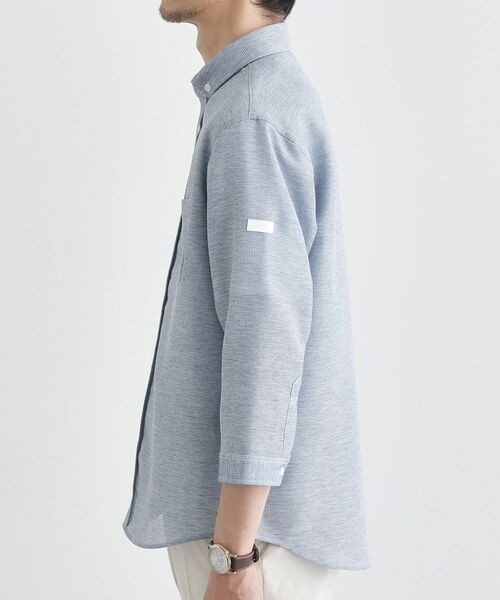 TAKEO KIKUCHI / タケオキクチ シャツ・ブラウス | 【Sサイズ～】カラミ織り 7分袖シャツ | 詳細3