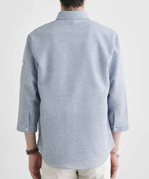 TAKEO KIKUCHI / タケオキクチ シャツ・ブラウス | 【Sサイズ～】カラミ織り 7分袖シャツ | 詳細4