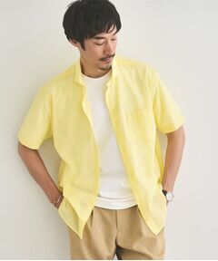 sillage コットン100% イエロー 半袖シャツ sillage コットン100% イエロー 半袖シャツ sillage コットン100