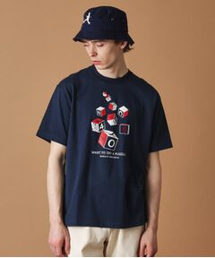 TAKEO KIKUCHI / タケオキクチ Tシャツ | 【Sサイズ～】キューブグラフィック半袖Tシャツ