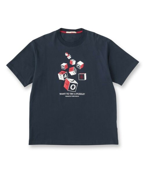 TAKEO KIKUCHI / タケオキクチ Tシャツ | 【Sサイズ～】キューブグラフィック半袖Tシャツ | 詳細1