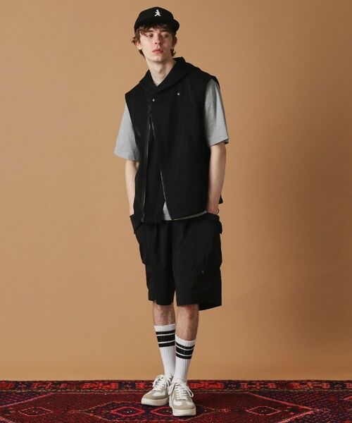 TAKEO KIKUCHI / タケオキクチ パーカー | メッシュダンボールノースリーブパーカ | 詳細14