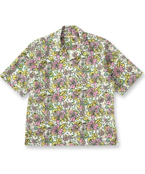 TAKEO KIKUCHI / タケオキクチ シャツ・ブラウス | 【Sサイズ～】フラワープリント半袖シャツ | 詳細1