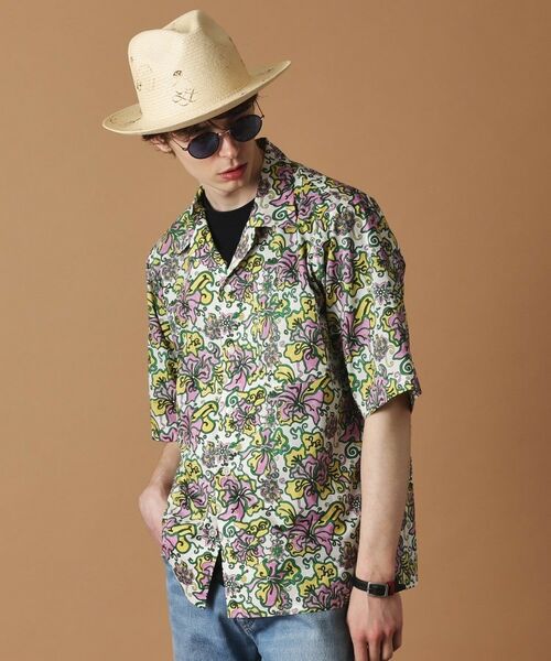 TAKEO KIKUCHI / タケオキクチ シャツ・ブラウス | 【Sサイズ～】フラワープリント半袖シャツ | 詳細13