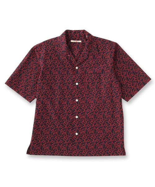 TAKEO KIKUCHI / タケオキクチ シャツ・ブラウス | 数字エンブロイダリー半袖シャツ | 詳細1